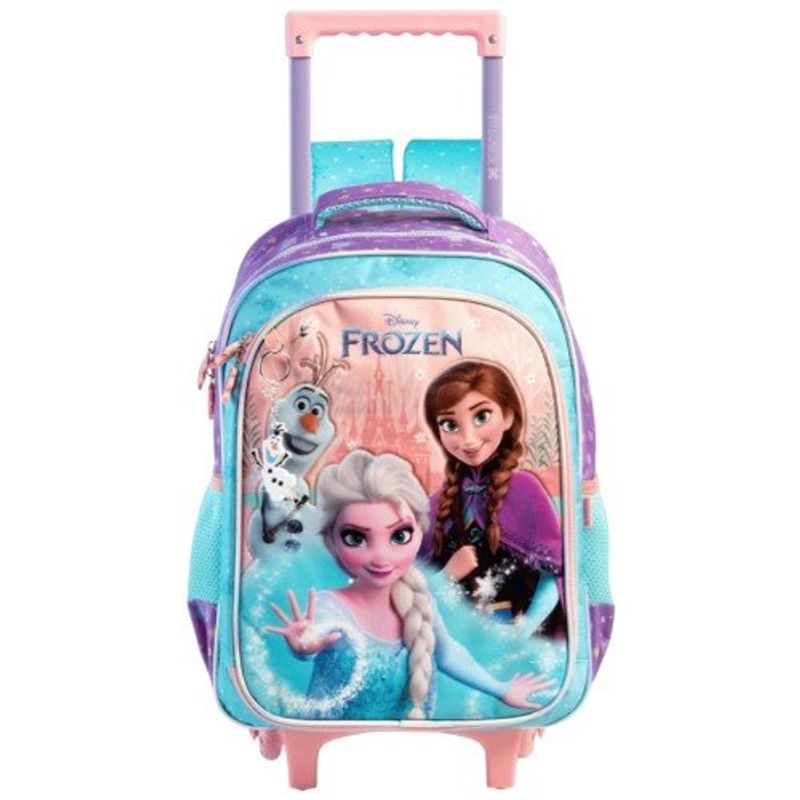 kit mochila de rodinhas xeryus 3 peças frozen (mp)