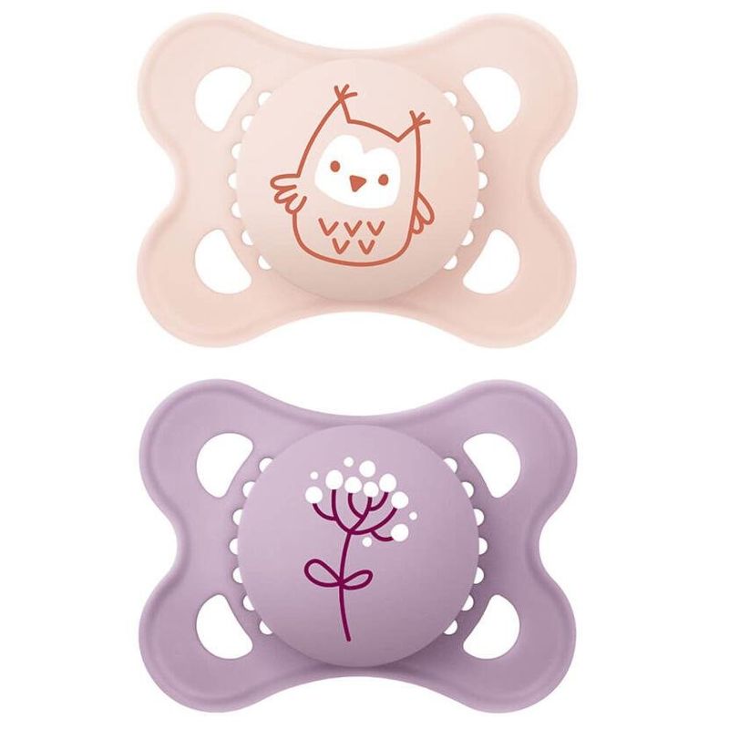 kit chupeta para bebê mam 2 unidades tamanho 1 baleia colorido (mp)