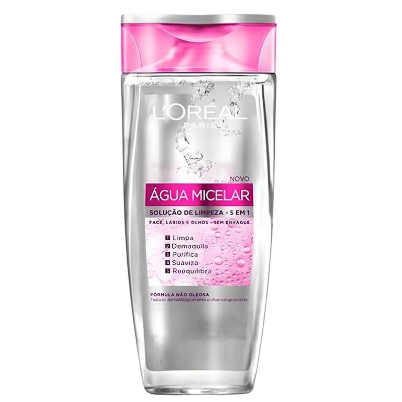 solução de limpeza facial 5/1 loreal água micelar 200ml