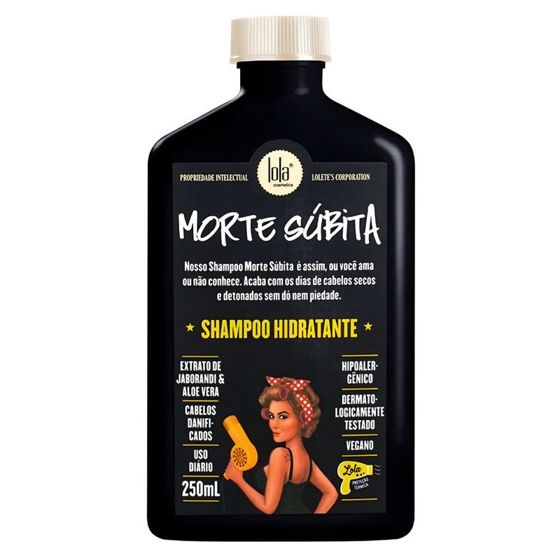 shampoo hidratante lola cosmetics morte súbita 250ml