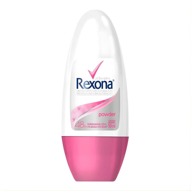 desodorante roll-on rexona powder feminino 50ml