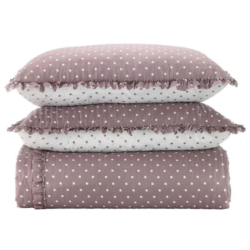 kit colcha queen 3 peças corttex charlotte violeta (mp)