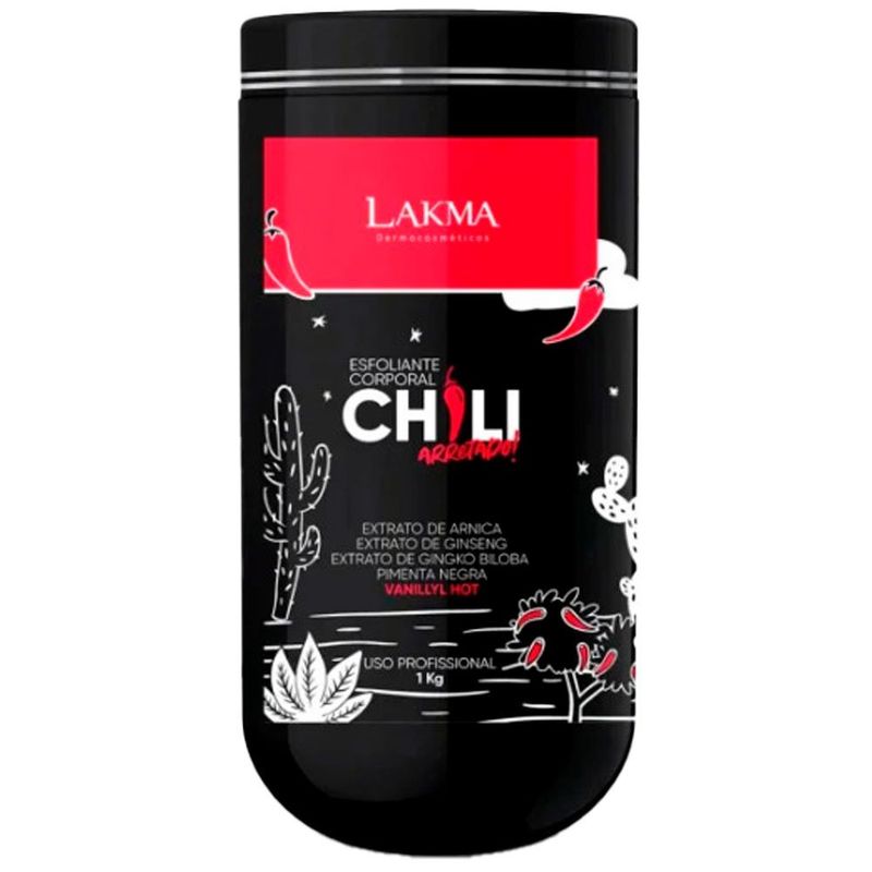 esfoliante corporal lakma chili arretado 1kg (mp)