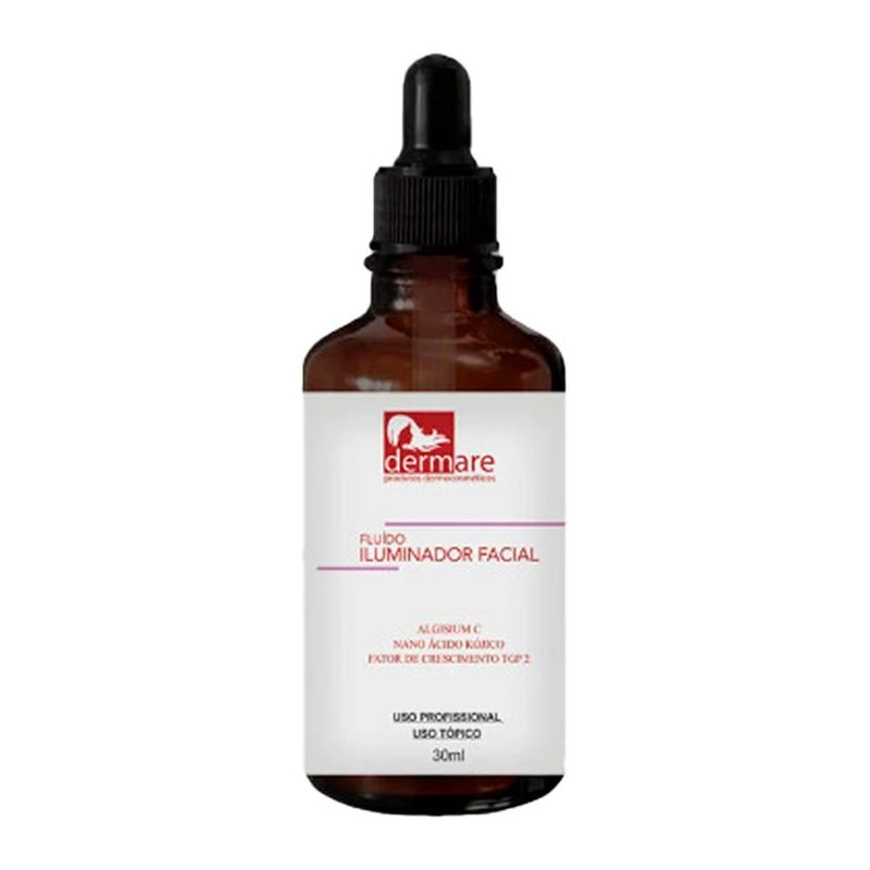 fluido iluminador facial dermare 30ml (mp)