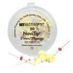cânula navitip ultradent com 20 unidades amarelo (mp)