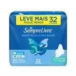 sempre livre absorvente fit suave com abas leve 32 pague 24
