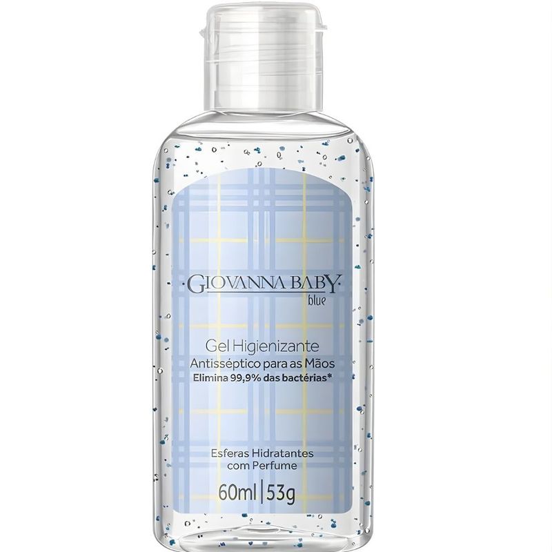 álcool em gel higienizante giovanna baby blue 60ml
