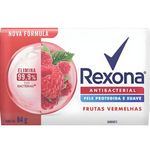sabonete em barra rexona antibacterial frutas vermelhas 84g