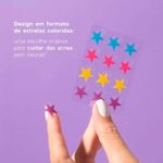 adesivos secativos para espinhas com ácido salicílico star acne patches océane 4you 12 unidades