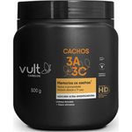 máscara capilar vult cabelos cachos 3a ao 3c ultra-umidificadora 500g