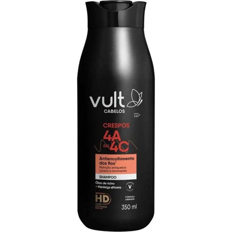 shampoo vult cabelos crespos 4a ao 4c 350ml