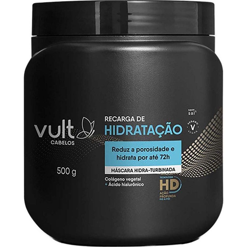 máscara capilar vult cabelos recarga de hidratação 500g