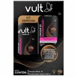 kit vult cabelos choque de reconstrução shampoo 200ml + condicionador intensivo 200ml