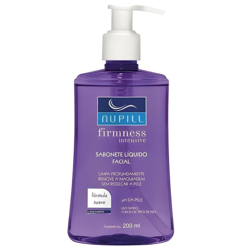 sabonete facial líquido nupill firmness intensive 200g