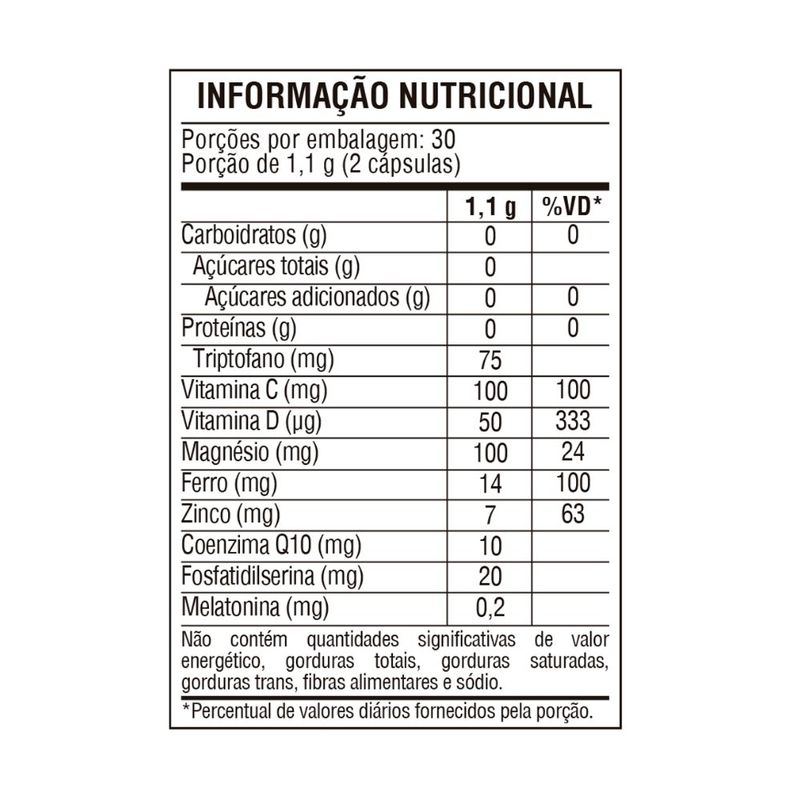 suplemento alimentar luxar mind sintonize 60 cápsulas (mp)
