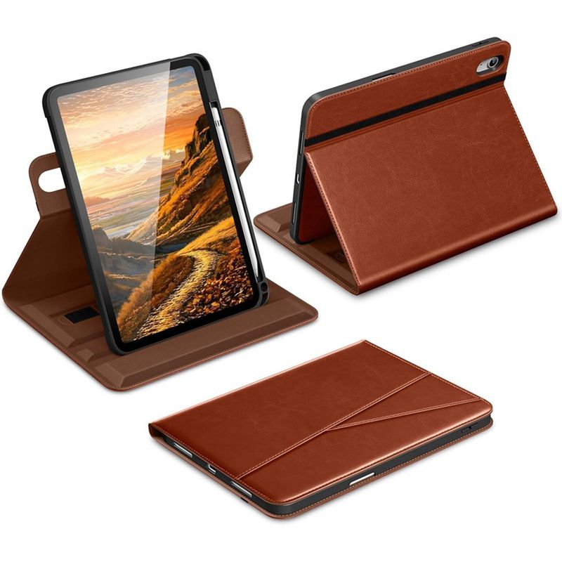 case para ipad a16 com suporte para apple dtto couro marrom a-mbi