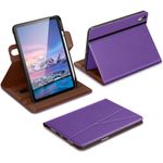 case para ipad a16 com suporte para apple dtto couro roxo a-mbi
