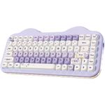 teclado mecânico yunzii sem fio lilás a-mbi