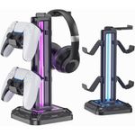 suporte para headphone e controle kdd rgb preto a-mbi