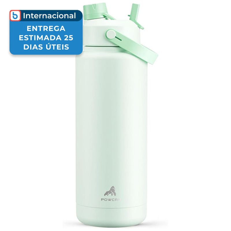 garrafa térmica powcan 1,2 litros verde a-mbi