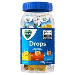 vick drops pastilhas sabores artificiais sortidos gengibre, mel e mentol 125 unidades