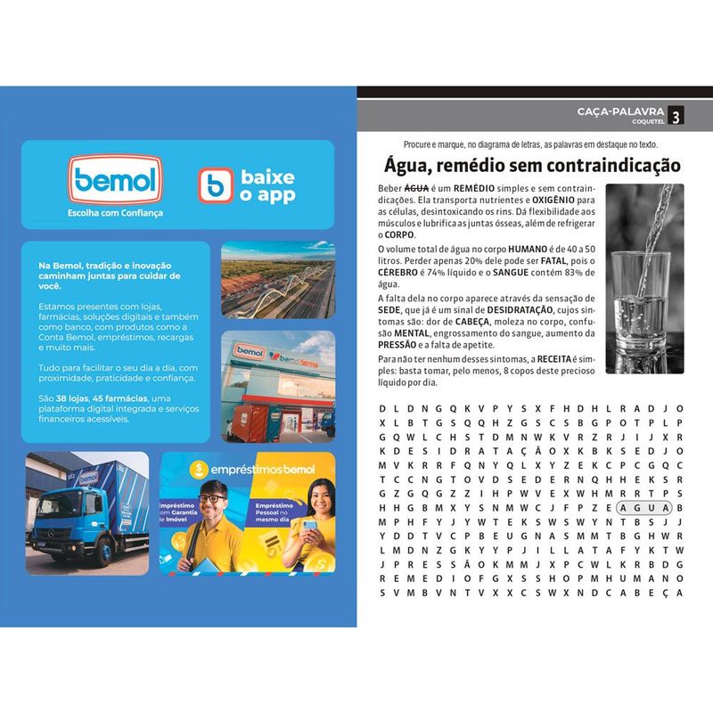 revista de passatempos coquetel nível fácil