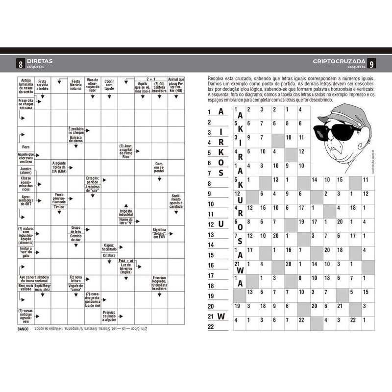 revista de passatempos coquetel nível fácil