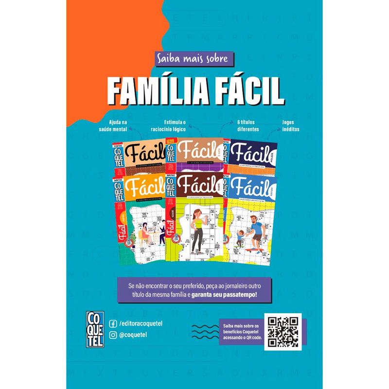 revista de passatempos coquetel nível fácil