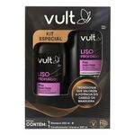 kit vult cabelos liso profundo shampoo 200ml + condicionador intensivo 200ml