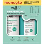 kit hidratante desodorante corporal vult hidraluronic glicerina 350ml + refil 300ml