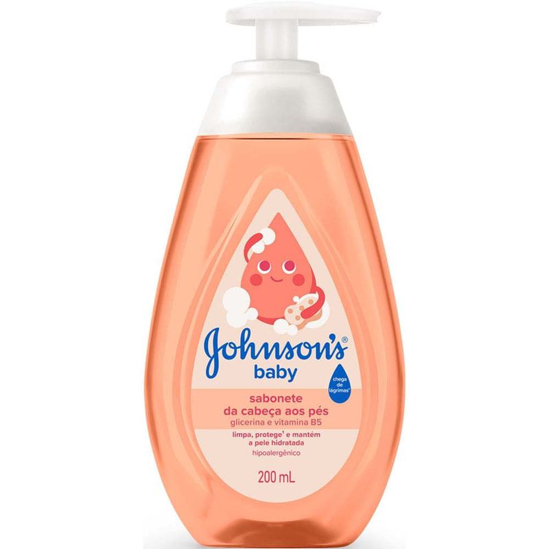 sabonete líquido de glicerina johnson & johnson baby 200ml