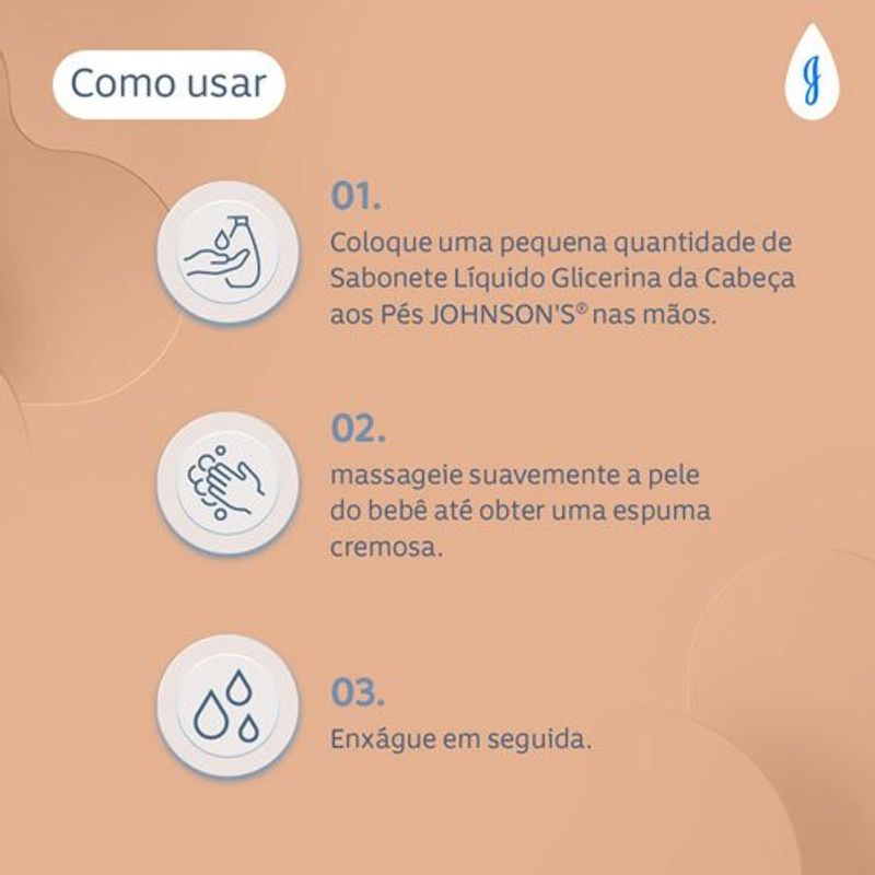 sabonete líquido de glicerina johnson & johnson baby 200ml