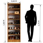 sapateira delicatto 180x60x30cm carvalho (mp)