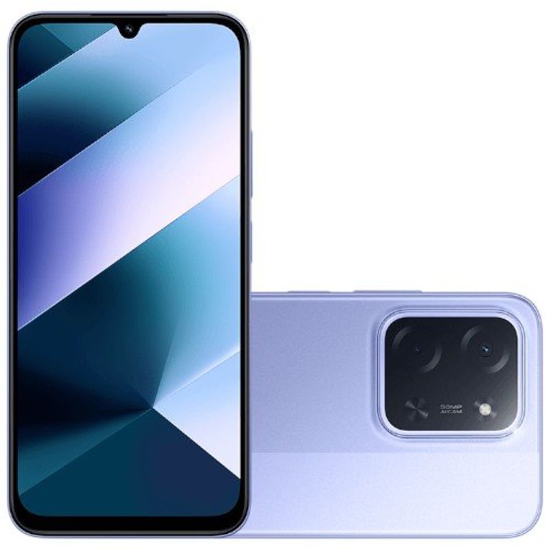 smartphone xiaomi poco c85 roxo 256gb câmera 50mp 8gb ram