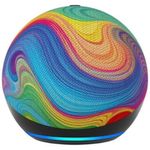 assistente de voz amazon echo dot kids espiral colorido a-bi