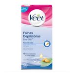 cera depilatória em folhas veet fria corporal peles delicadas