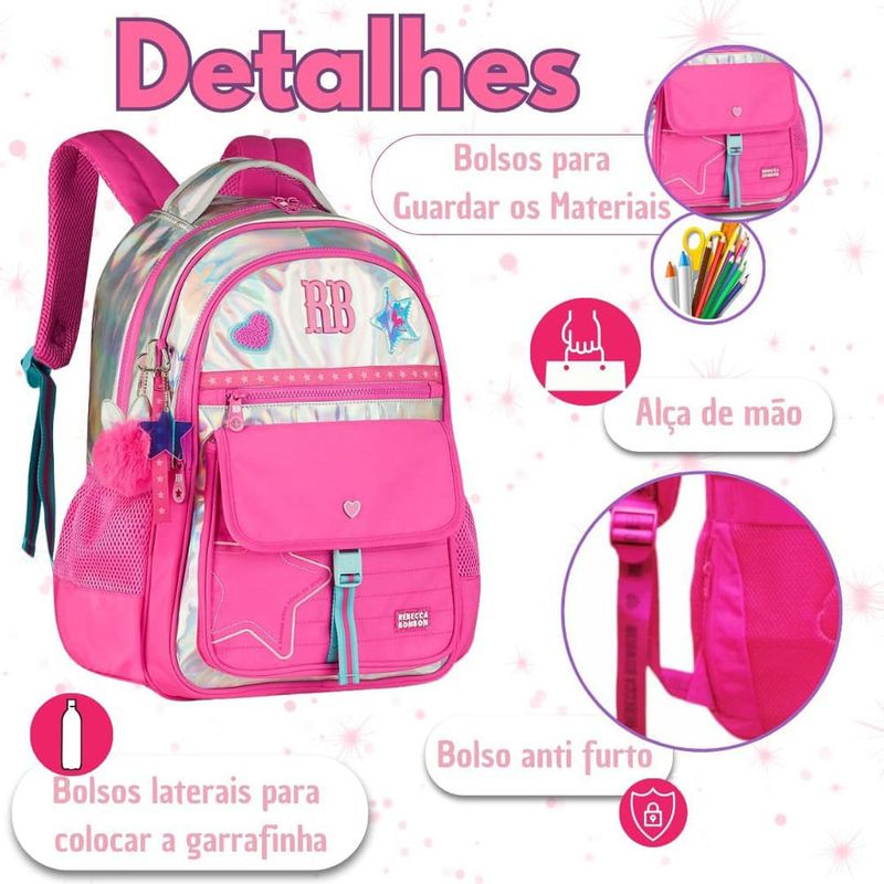 mochila rebecca bonbon holográfica (mp)