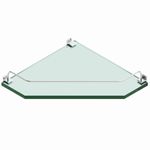 porta shampoo blinglass canto vidro verde cromado (mp)