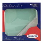porta shampoo blinglass canto vidro verde cromado (mp)