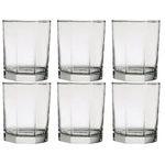 conjunto de 6 copos octagonal green apple 190ml t-bi