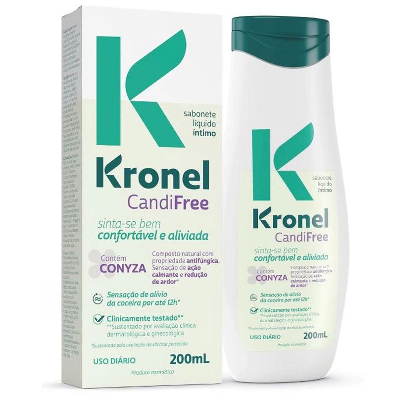 sabonete líquido íntimo kronel candifree 200ml