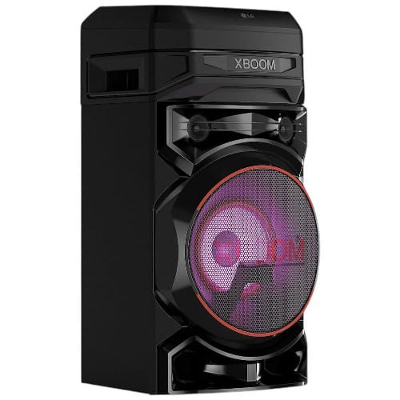 caixa de som torre lg xboom bluetooth entrada microfone e guitarra rnc5