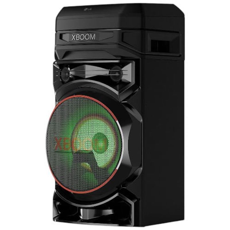 caixa de som torre lg xboom bluetooth entrada microfone e guitarra rnc5