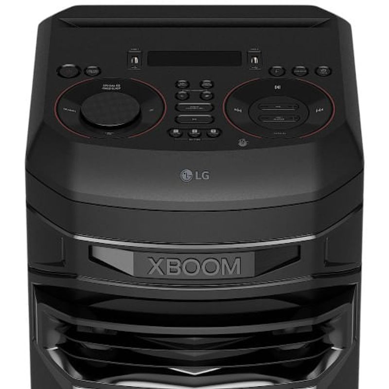 caixa de som torre lg xboom bluetooth graves potentes karaokê party speaker rnc7