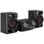 mini system lg xboom 220w preto ck43n