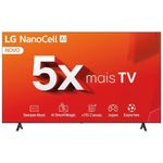 smart tv lg 65" 4k nanocell processador 5 ger7 ia hub alexa webos 24 65nano80