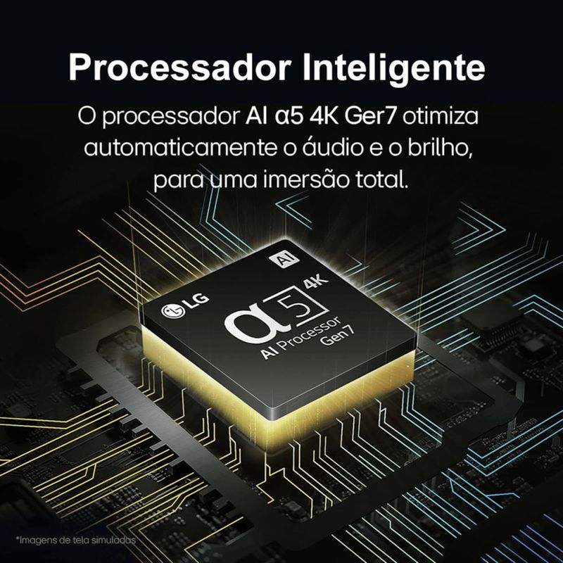 smart tv lg 65" 4k nanocell processador 5 ger7 ia hub alexa webos 24 65nano80