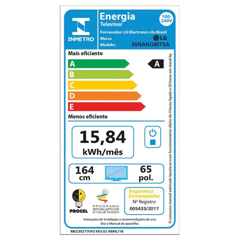 smart tv lg 65" 4k nanocell processador 5 ger7 ia hub alexa webos 24 65nano80