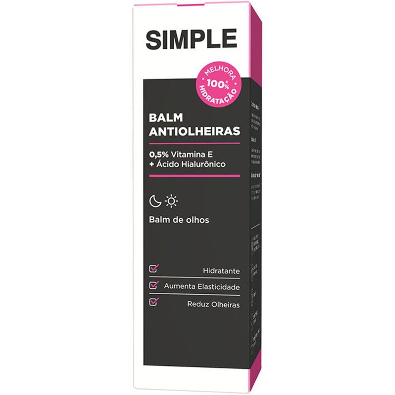 balm de olhos antiolheiras simple 12g