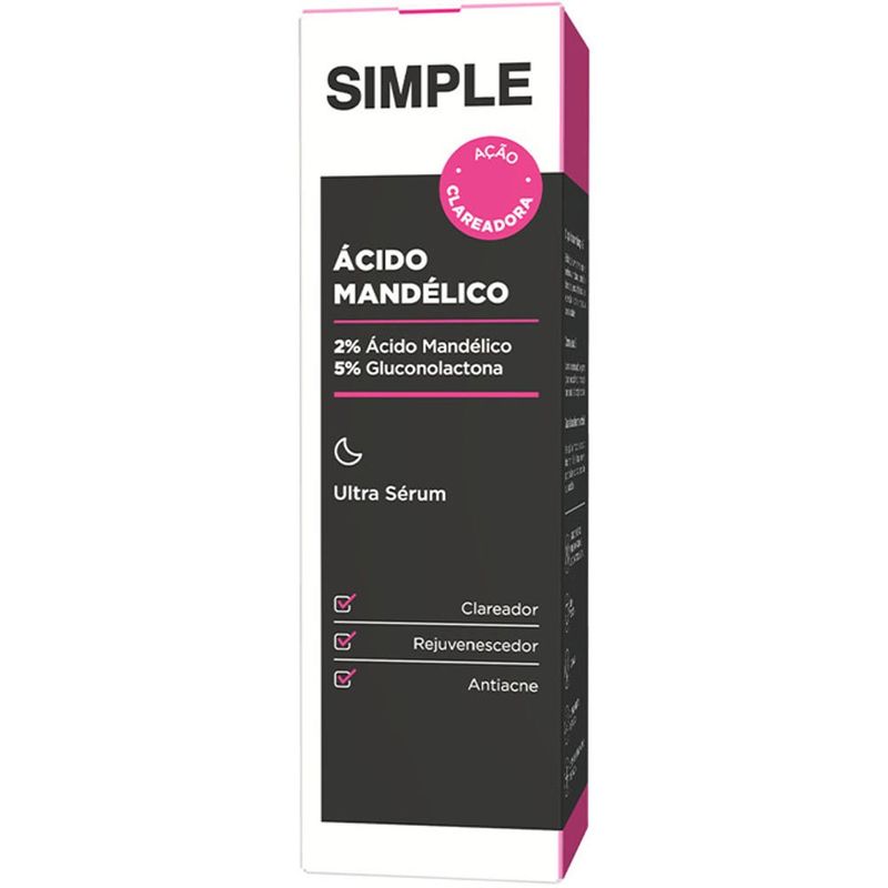 ultra sérum facial simple ácido mandélico 30ml